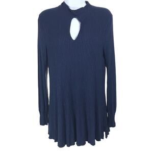 Anthro We the Free Navy Copa Banana Tunic S